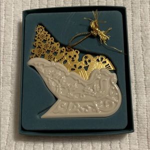 Lenox Vintage  Gold Sleigh ornament